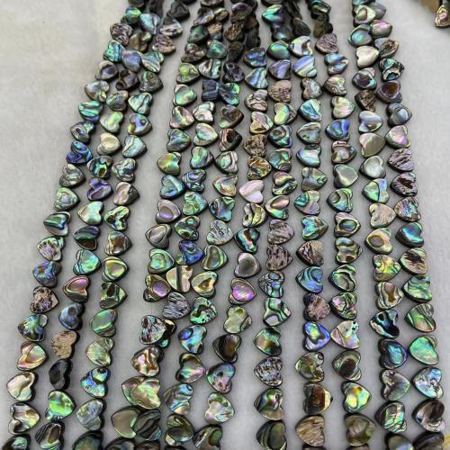 Abalone -Shell-Beads, conchiglia Abalone, Cuore, DIY, 10mm, Venduto per Appross. 39 cm filo