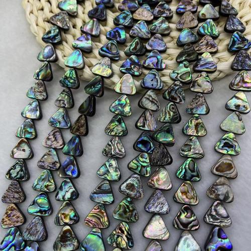 Abalone Shell Beads, Triangle, DIY, 13x14mm, Approx 30PCs/Strand, Sold Per Approx 39 cm Strand