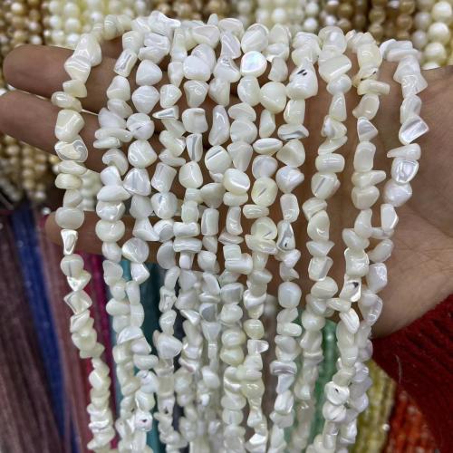 Natürliche Süßwasser Muschel Perlen, Turbanschnecken, Klumpen, DIY, keine, about:7-8mm, ca. 75PCs/Strang, verkauft von Strang