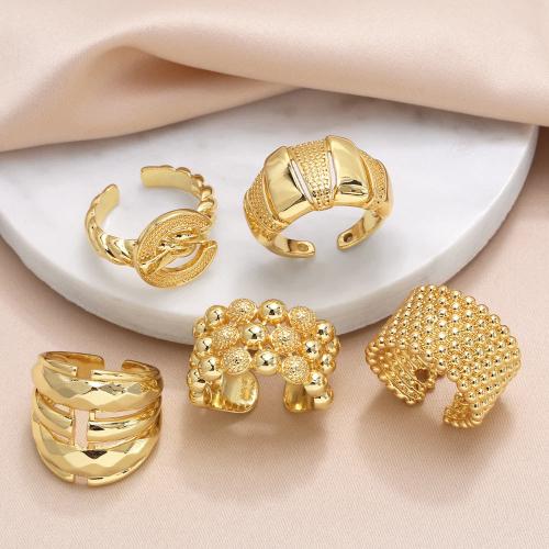 Brass Finger Ring, plated, fashion jewelry & different designs for choice, golden, nickel, lead & cadmium free, Sold By PC