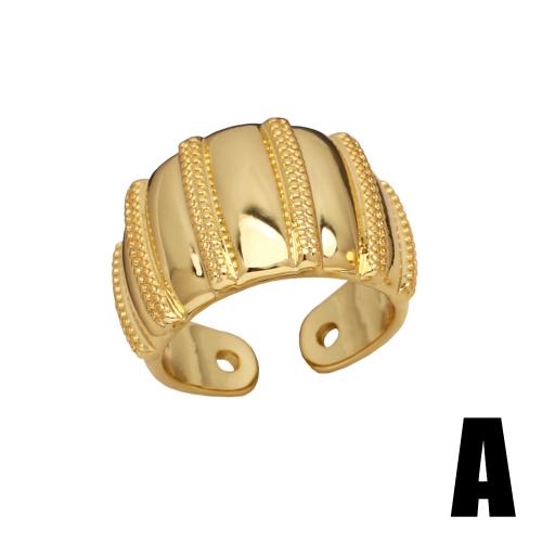 真鍮の指輪, 銅, メッキ, ファッションジュエリー & さまざまなパターンの選択, 金色, ニッケル、鉛、カドミウムフリー, 売り手 パソコン