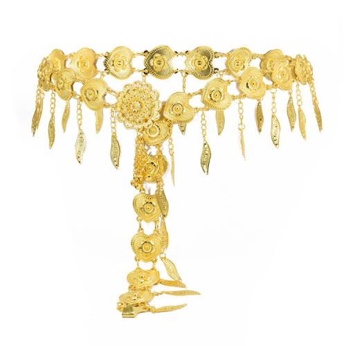 Decorative Belt Zinc Alloy & for woman golden Sold By PC
