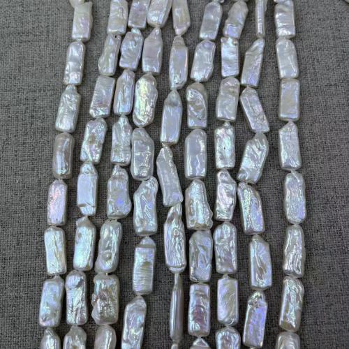 Barock kultivierten Süßwassersee Perlen, Natürliche kultivierte Süßwasserperlen, Modeschmuck & DIY, weiß, 10x23mm, ca. 19PCs/Strang, verkauft von Strang