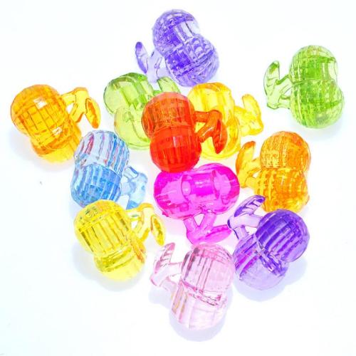 Mixed Acrylic Beads, Cherry, injection moulding, fashion jewelry & DIY, mixed colors, 21x19mm, Approx 250PCs/Bag, Sold By Bag