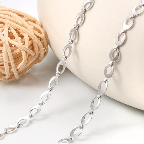 Stainless Steel Necklace Chain, 304 Stainless Steel, electrolyzation, DIY, nickel, lead & cadmium free, Sold By m