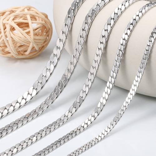 Stainless Steel Necklace Chain, 304 Stainless Steel, electrolyzation, DIY & different size for choice, nickel, lead & cadmium free, Sold By m