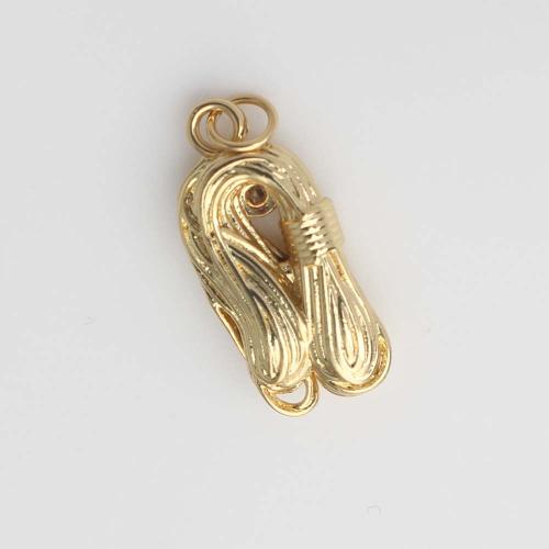 Brass Jewelry Pendants, gold color plated, DIY, nickel, lead & cadmium free, 27.70x10.60x5.10mm, Sold By PC