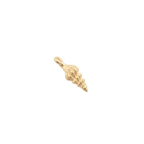 Brass Jewelry Pendants, plated, DIY, golden, 13x4x4mm, 30PCs/Lot, Sold By Lot