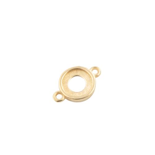 Conector de jóias de bronze, cobre, banhado, DIY, dourado, 8x12x1.50mm, 30PCs/Lot, vendido por Lot