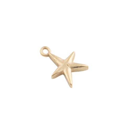 Bijoux pendentifs en laiton, étoile, Placage, DIY, doré, 12x8.50x2mm, 30PC/lot, Vendu par lot