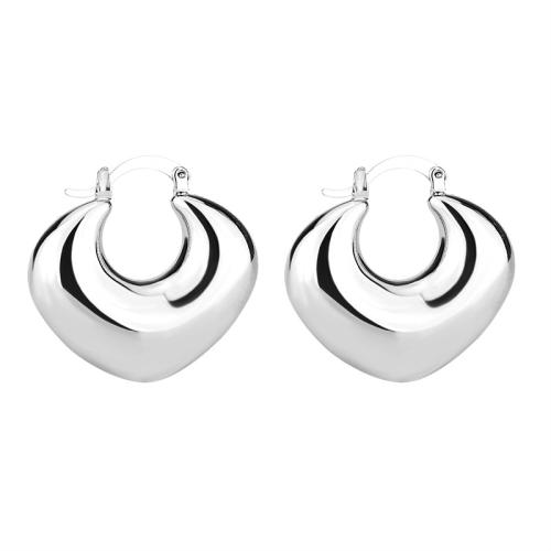 925 Sterling Silver Lever Back Earring, fashion jewelry & for woman, silver color, 30.50x30mm, Sold By Pair