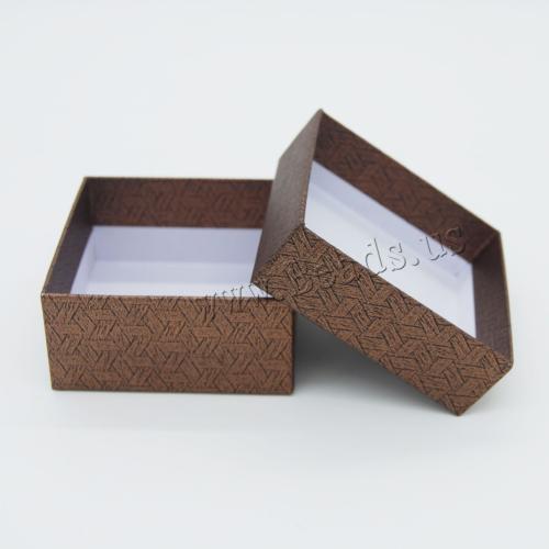 Smycken Gift Box, Papper, Square, fler färger för val, 75x75x35mm, 10PC/Lot, Säljs av Lot