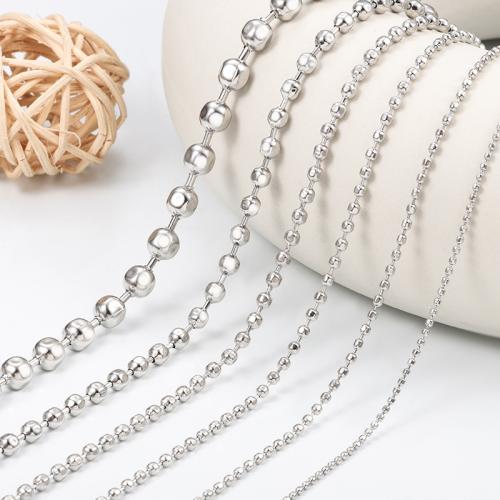Stainless Steel Necklace Chain, 304 Stainless Steel, electrolyzation, DIY & different size for choice, nickel, lead & cadmium free, Approx 5m/Bag, Sold By Bag
