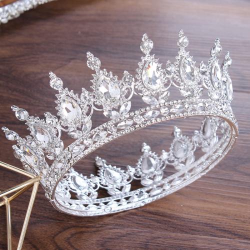 Bridal Tiaras Zinc Alloy with Crystal fashion jewelry & for woman nickel lead & cadmium free width 130mm height 50mm Sold By PC