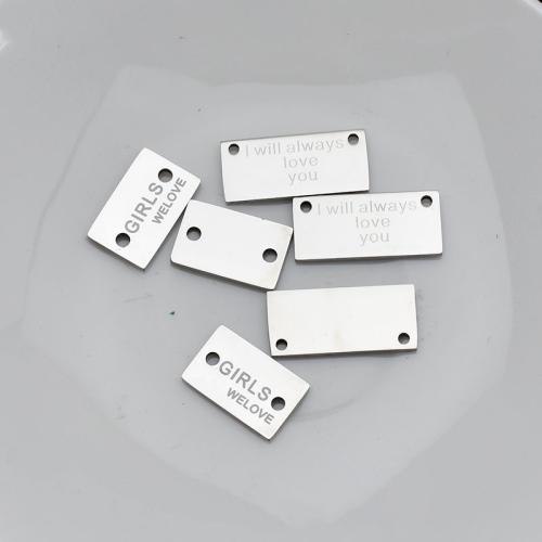 Stainless Steel Connector, 304 Stainless Steel, DIY & different size for choice & 1/1 loop, original color, Sold By PC