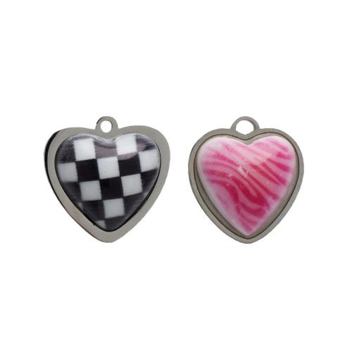 Stainless Steel Heart Pendants, 304 Stainless Steel, DIY & different size for choice, more colors for choice, Sold By PC