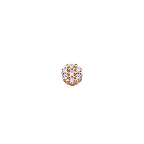 Spacer Beads Jewelry 925 Sterling Silver plated DIY & micro pave cubic zirconia Sold By PC