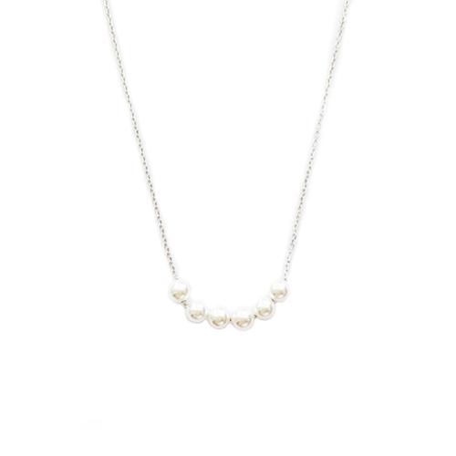 Zinklegierung Schmuck Halskette, mit Kunststoff Perlen, mit Verlängerungskettchen von 5cm, Modeschmuck & für Frau, keine, frei von Nickel, Blei & Kadmium, Länge:ca. 42 cm, verkauft von PC