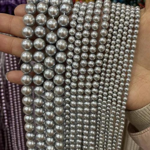 Perles en verre de mode, Rond, vernis au four, bijoux de mode & DIY & normes différentes pour le choix, plus de couleurs à choisir, Vendu par Environ 38 cm brin