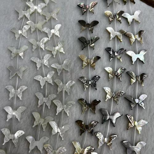 Natural Seashell Beads, Butterfly, fashion jewelry & DIY & different materials for choice, more colors for choice, 13x20mm, 3PCs/Bag, Sold By Bag