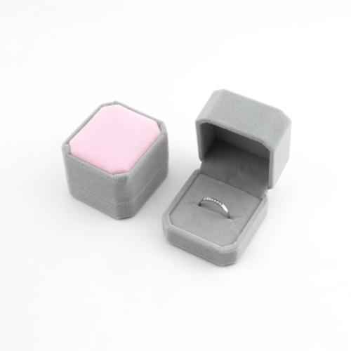 Velveteen Ring Box, Velvet, otporno na prašinu & različitih stilova za izbor, Prodano By PC