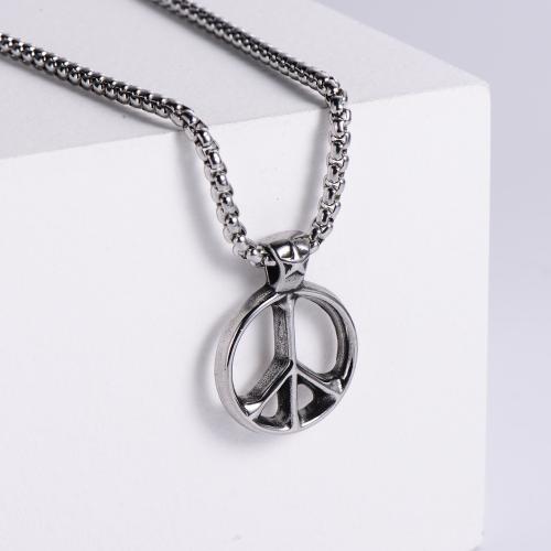Stainless Steel Sweater Chain Necklace 304 Stainless Steel polished fashion jewelry & Unisex original color Length Approx 60 cm Sold By PC