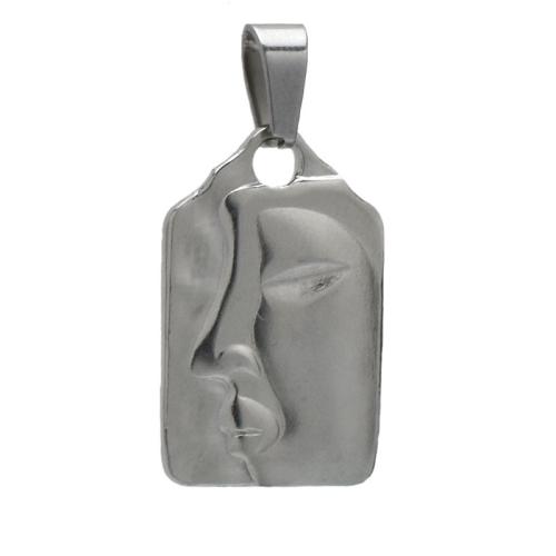 Stainless Steel Pendants 304 Stainless Steel Face polished DIY original color Sold By PC