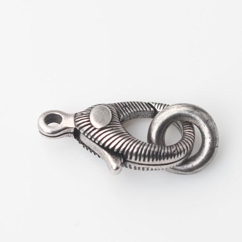 Brass Lobster Clasp, plated, DIY, nickel, lead & cadmium free, 20x12.50x5.40mm, Sold By PC