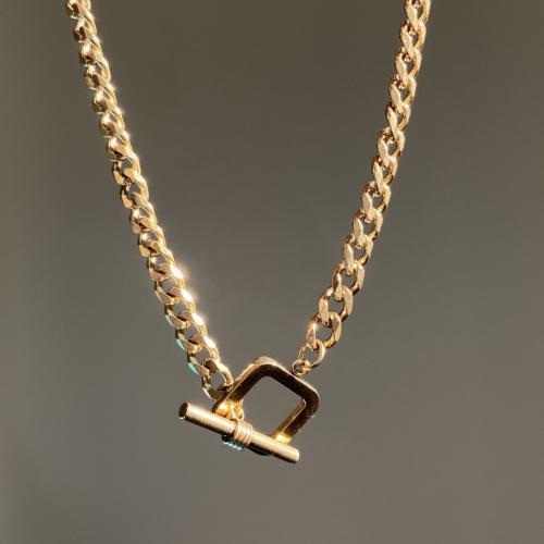 Edelstahl Schmuck Halskette, 304 Edelstahl, plattiert, für Frau, keine, Länge:38 cm, verkauft von PC