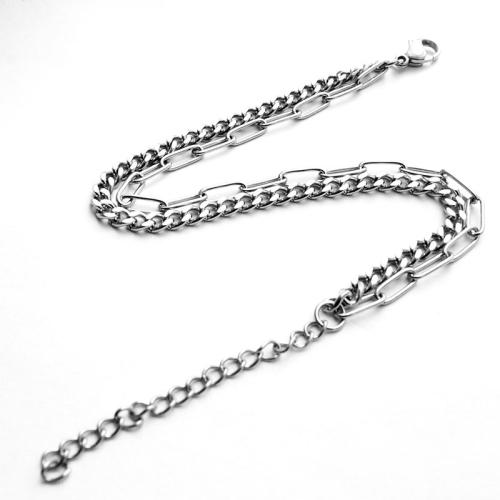 Stainless Steel Jewelry Bracelet 304 Stainless Steel handmade Unisex original color Sold By PC