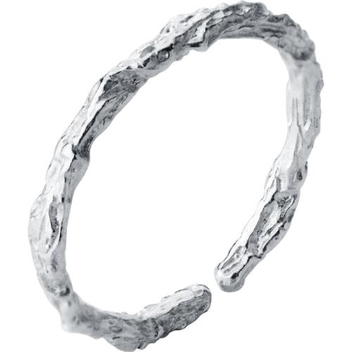925 пробы Манжеты палец кольцо, ювелирные изделия моды & Женский, серебряный, размер:6-8, продается PC