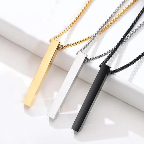 Stainless Steel Jewelry Necklace, 304 Stainless Steel, fashion jewelry & box chain & for man, more colors for choice, Length:Approx 45 cm, Sold By PC