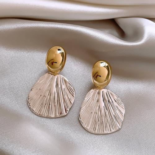 Brass Stud Earring with Zinc Alloy fashion jewelry & for woman & two tone nickel lead & cadmium free Sold By Pair