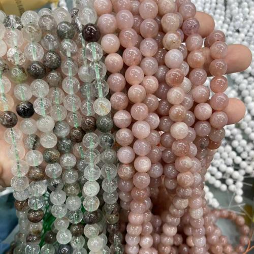 Gemstone Jewelry Beads, Natural Stone, Round, polished, fashion jewelry & DIY & different materials for choice, more colors for choice, 8mm, Sold Per Approx 38 cm Strand