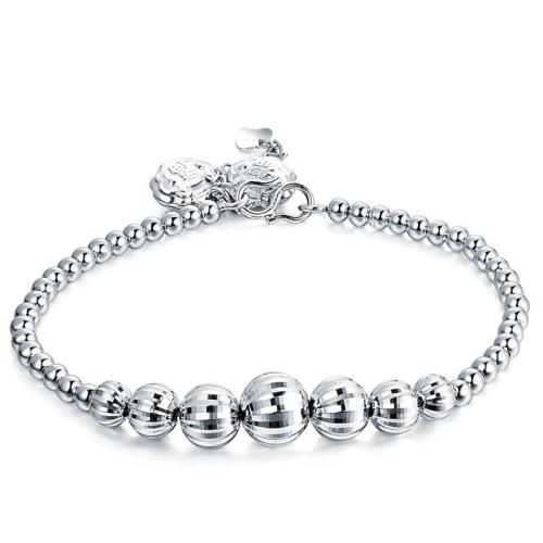 925 Sterling Silver Bangle Bracelet, with 3cm extender chain, polished, fashion jewelry & for woman, nickel, lead & cadmium free, Length:Approx 18 cm, Sold By PC