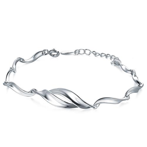 925 Sterling Silver Bangle Bracelet with 5cm extender chain fashion jewelry & for woman nickel lead & cadmium free Length Approx 15 cm Sold By PC