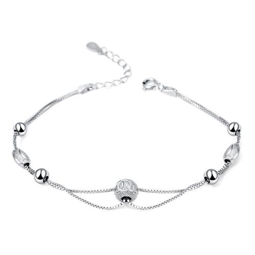 925 Sterling Silver Bangle Bracelet, with 3cm extender chain, fashion jewelry & for woman, nickel, lead & cadmium free, Length:Approx 16.5 cm, Sold By PC
