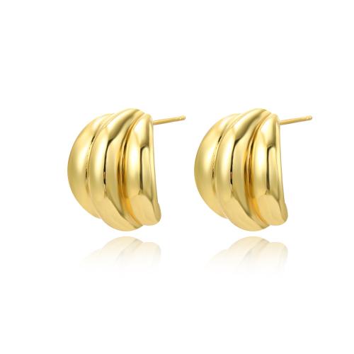 Brass Stud Earring, high quality plated, fashion jewelry & for woman, more colors for choice, nickel, lead & cadmium free, 15x18mm, Sold By Pair