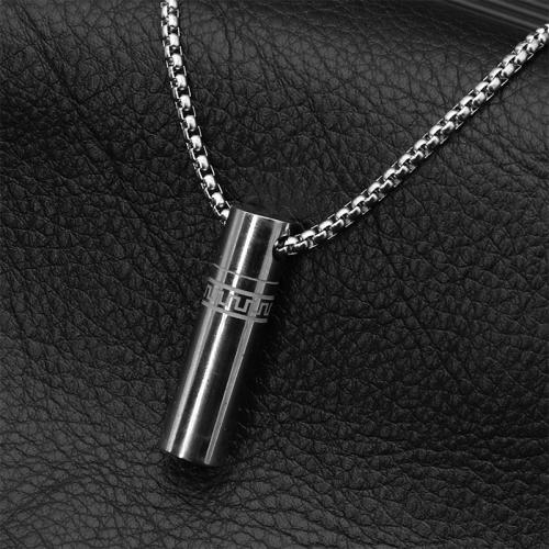 Stainless Steel Jewelry Necklace, 304 Stainless Steel, fashion jewelry & Unisex, original color, 38x10mm, Length:Approx 60 cm, Sold By PC