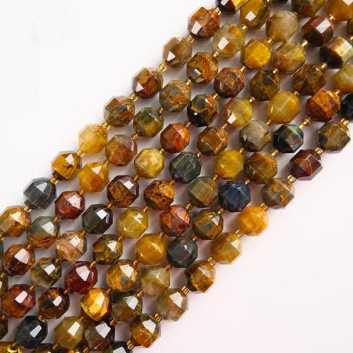 Grânulos de gemstone jóias, Pietersite Pietersite, DIY & facetada, amarelo, 12mm, Aprox 28PCs/Strand, vendido para Aprox 38 cm Strand