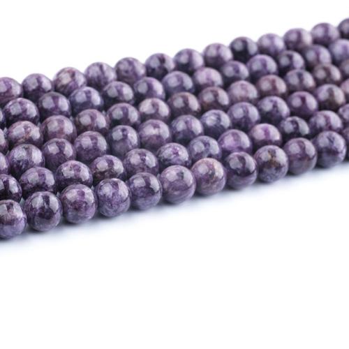 Natürliche Charoit Perlen, rund, poliert, DIY & verschiedene Größen vorhanden, keine, verkauft per ca. 38 cm Strang