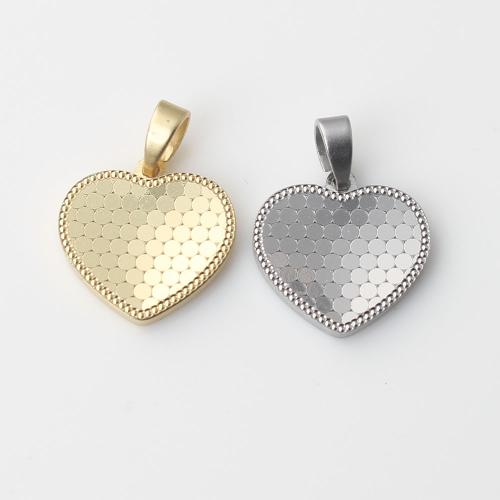 Brass Heart Pendants, plated, DIY, more colors for choice, nickel, lead & cadmium free, 14x13.90x1.70mm, Sold By PC