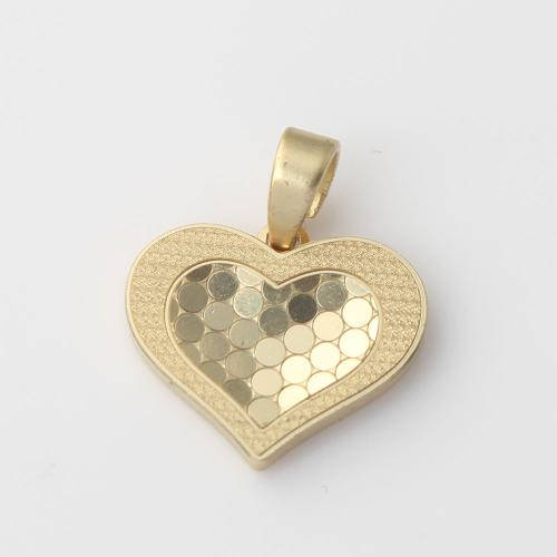 Brass Heart Pendants, plated, DIY, more colors for choice, nickel, lead & cadmium free, 13.90x12x1.80mm, Sold By PC