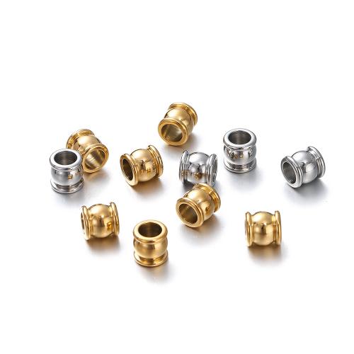 304 Stainless Steel Spacer Bead plated DIY Sold By Bag