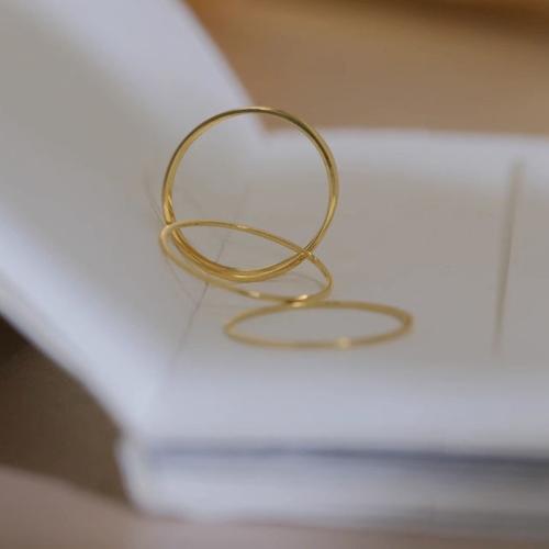 Ring Finger Titantium stali, biżuteria moda & różnej wielkości do wyboru & dla kobiety, złoty, sprzedane przez PC