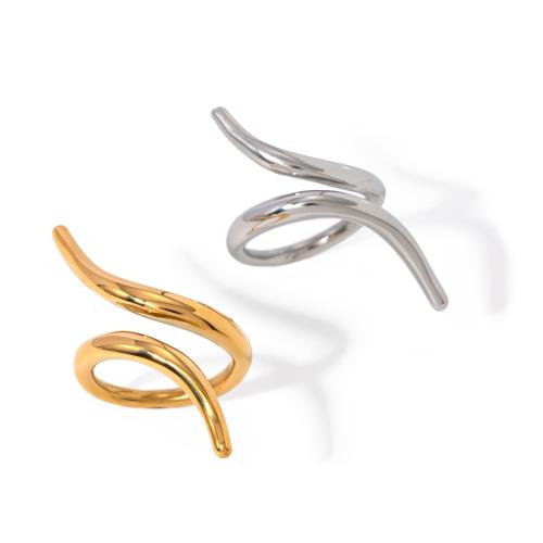 Anel de dedo de aço inoxidável, Aço inoxidável 304, joias de moda & para mulher, Mais cores pare escolha, vendido por PC
