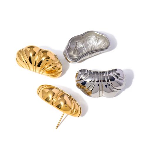 Boucle d'oreille de gaujon en acier inoxydable, Acier inoxydable 304, bijoux de mode & pour femme, plus de couleurs à choisir, 30.20x15.90mm, Vendu par paire