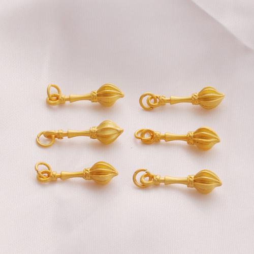 Brass Jewelry Pendants, gold color plated, DIY, nickel, lead & cadmium free, 22x6mm, Sold By PC