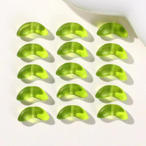Akril ékszerek gyöngyök, DIY, zöld, 11.50x23mm, 500PC-k/Bag, Által értékesített Bag