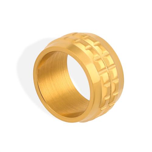Titanium Steel Δάχτυλο του δακτυλίου, επιχρυσωμένο, διαφορετικό μέγεθος για την επιλογή & για τη γυναίκα, περισσότερα χρώματα για την επιλογή, Μέγεθος:6-8, Sold Με PC